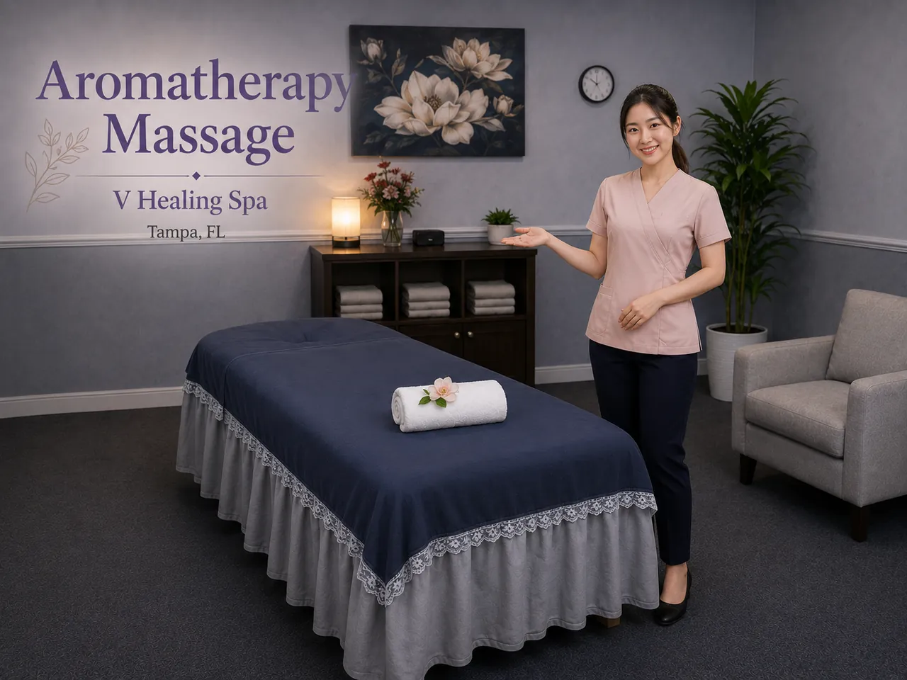 Aromatherapy Massage in Largo, FL at V Healing Massage Spa