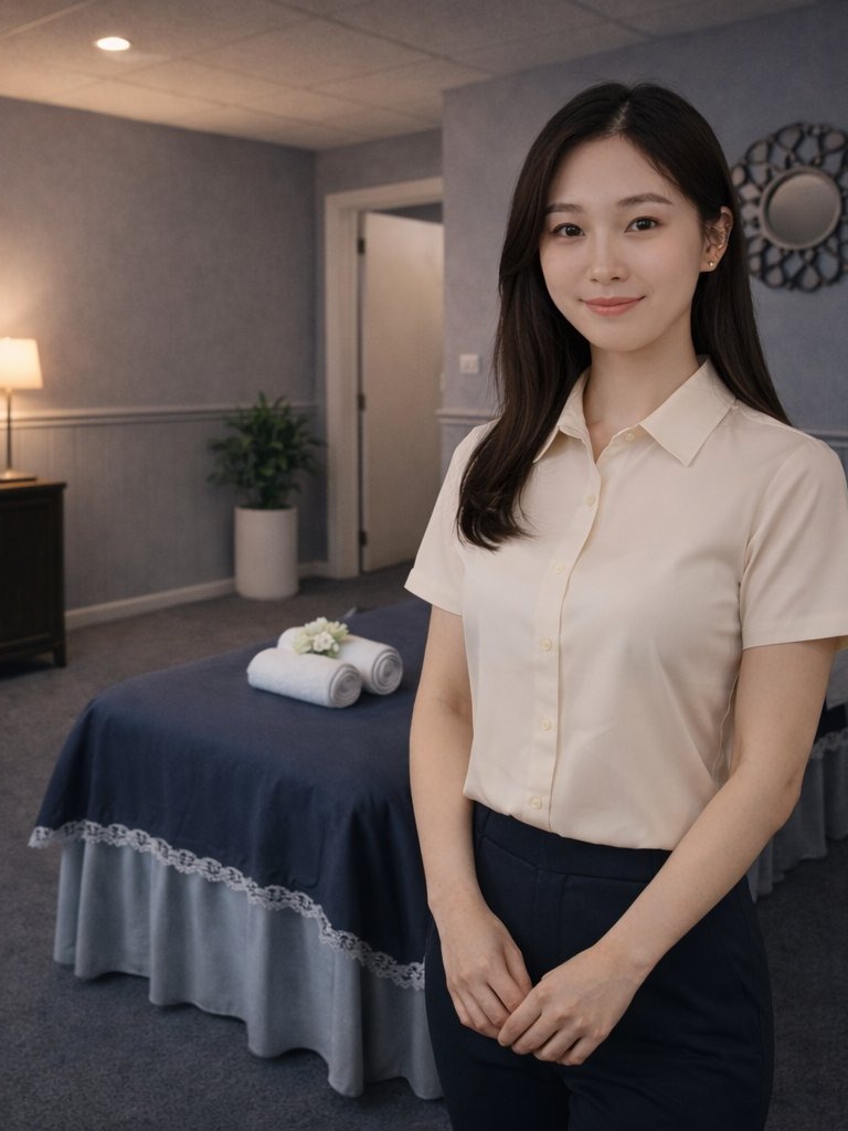 Attentive and professional female therapist