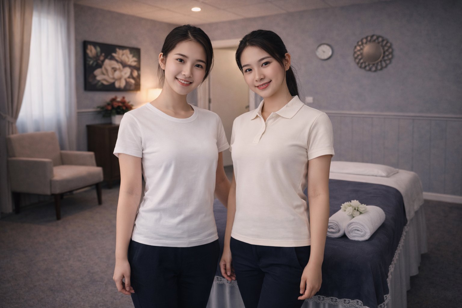 Friendly therapist pair